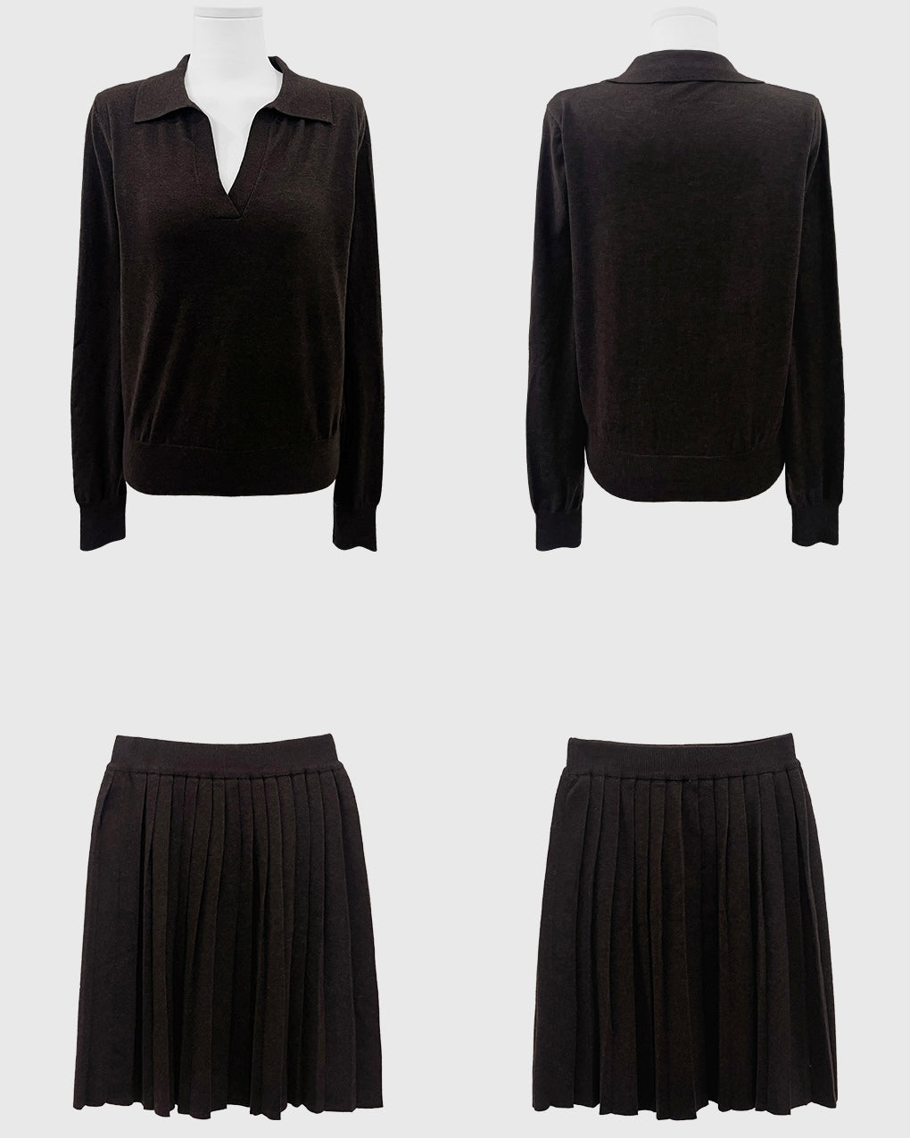 𝗰𝗼𝗻𝗻𝗶𝗲 - 𝗸𝗻𝗶𝘁 𝗮𝗻𝗱 𝗽𝗹𝗲𝗮𝘁𝗲𝗱 𝘀𝗸𝗶𝗿𝘁 𝘀𝗲𝘁