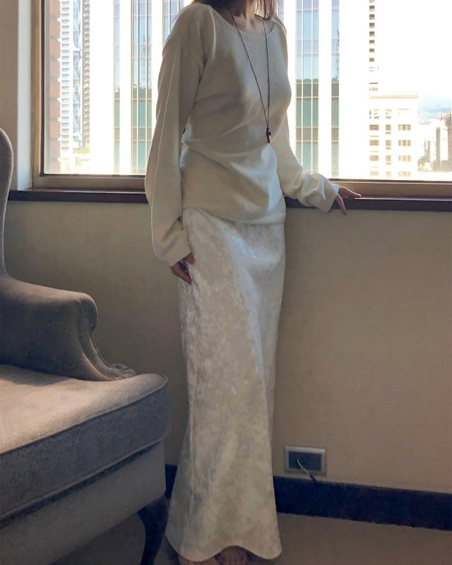 𝗳𝗹𝘂𝗿𝗿𝘆 - 𝘃𝗲𝗹𝘃𝗲𝘁 𝗺𝗮𝘅𝗶 𝘀𝗹𝗶𝘁 𝘀𝗸𝗶𝗿𝘁