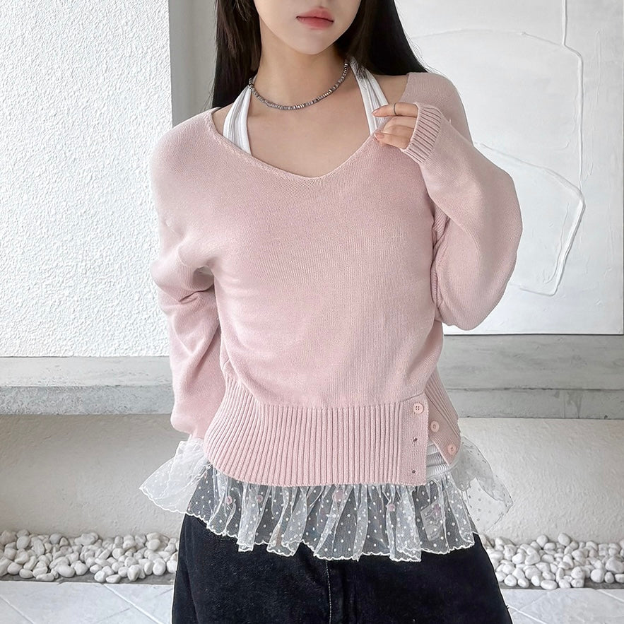 𝘄𝗵𝗶𝘁𝗲 𝗰𝗵𝗼𝗰 𝗯𝗹𝗼𝗻𝗱𝗶𝗲 - 𝗳𝗿𝗶𝗹𝗹𝗲𝗱 𝗵𝗮𝗹𝘁𝗲𝗿𝗻𝗲𝗰𝗸