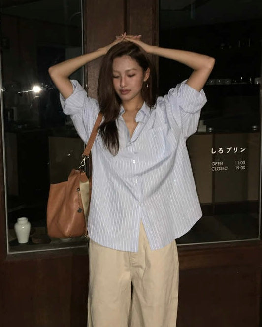 𝘄𝗵𝗶𝘀𝗽𝗲𝗿𝘀 𝗼𝗳 𝘁𝗵𝗲 𝘄𝗶𝗻𝗱 - 𝘀𝘁𝗿𝗶𝗽𝗲𝗱 𝗯𝘂𝘁𝘁𝗼𝗻 𝘂𝗽 𝘀𝗵𝗶𝗿𝘁