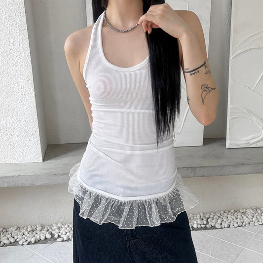 𝘄𝗵𝗶𝘁𝗲 𝗰𝗵𝗼𝗰 𝗯𝗹𝗼𝗻𝗱𝗶𝗲 - 𝗳𝗿𝗶𝗹𝗹𝗲𝗱 𝗵𝗮𝗹𝘁𝗲𝗿𝗻𝗲𝗰𝗸