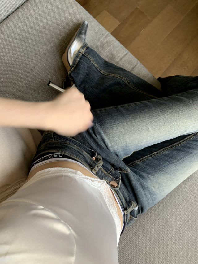 𝗶’𝗹𝗹 𝗯𝗲 𝗱𝗮𝗺𝗻𝗲𝗱 - 𝗹𝗼𝘄 𝗿𝗶𝘀𝗲 𝗯𝗼𝗼𝘁 𝗰𝘂𝘁 𝗷𝗲𝗮𝗻𝘀
